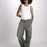 pantalone 5 tasche PIA DENIMCOLOR GREEN true avenue 