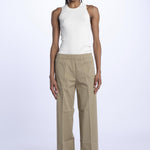 Pantalone PENSIL cotone con elastico PENSIL KHAKI true avenue 