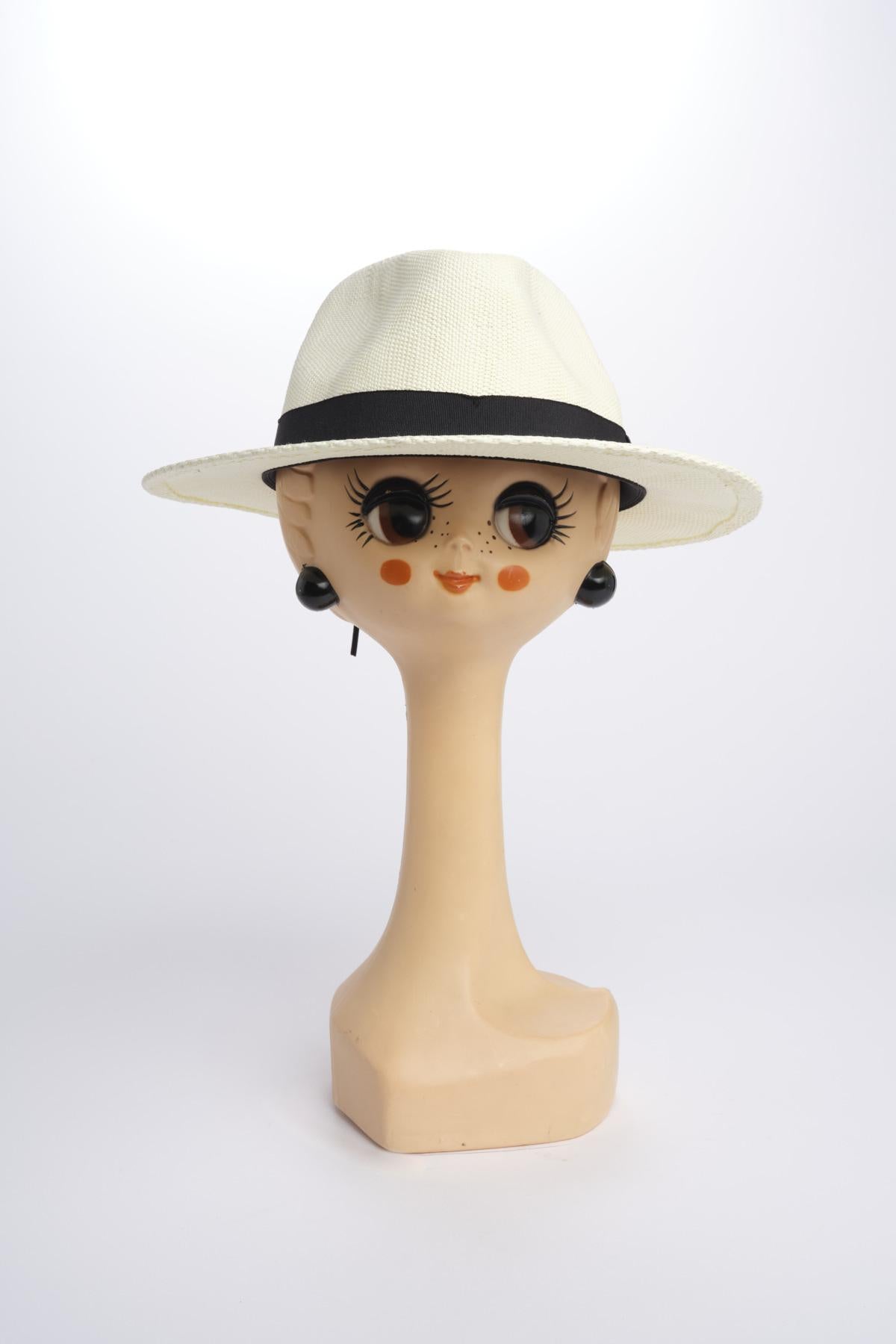 BELIZA cappello panama 03BG285 NERO bagatelle france 