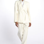 Blazer senza revere 142504 IVORY lvir 