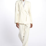 Blazer senza revere 142504 IVORY lvir 
