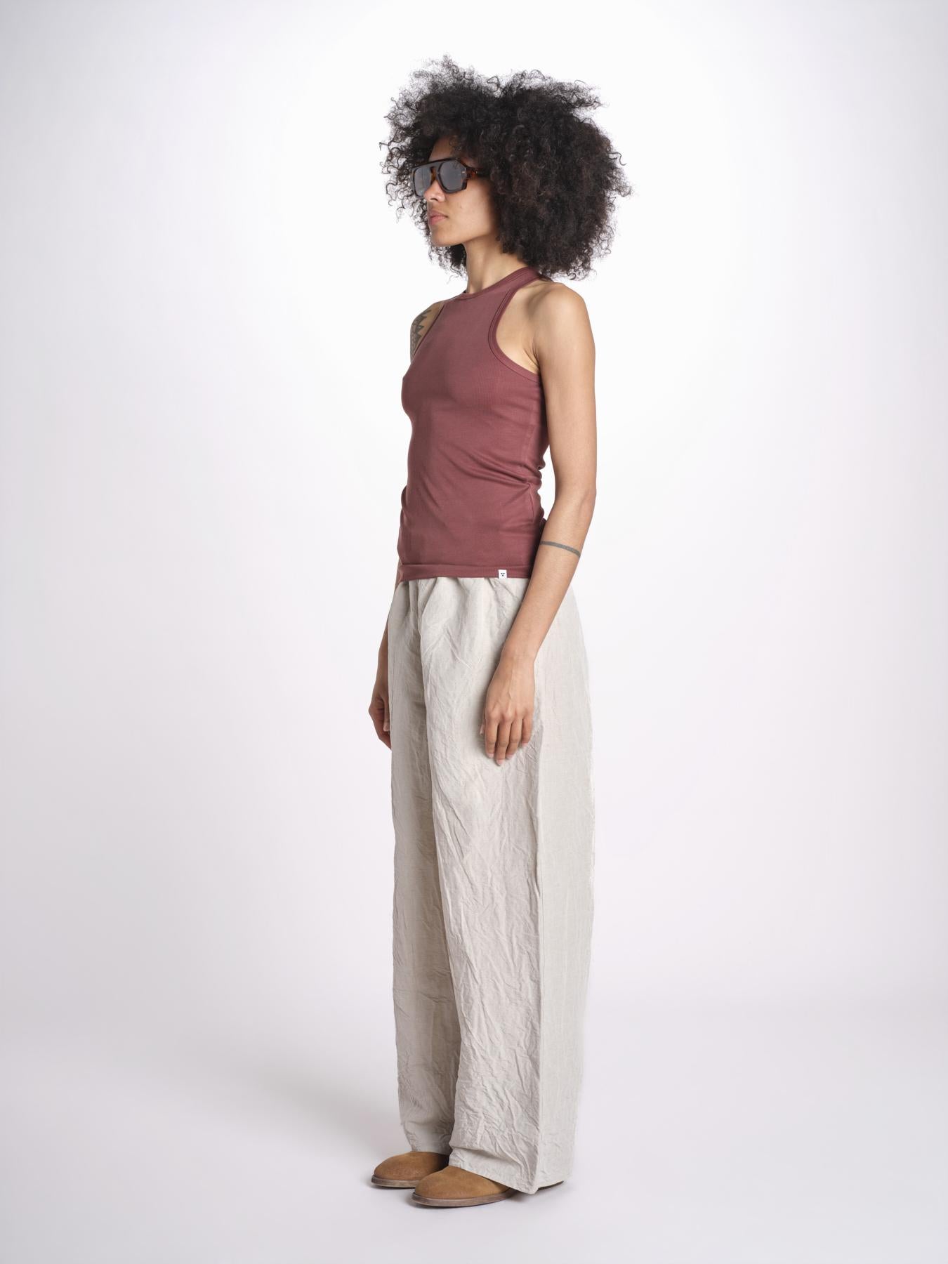 pantalone stropicciato PAVON NATURAL sofie d'hoore 