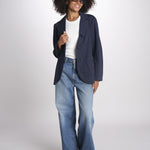 giacca due bottoni in cotone LIVI ESSELING NAVYBLUE true avenue 