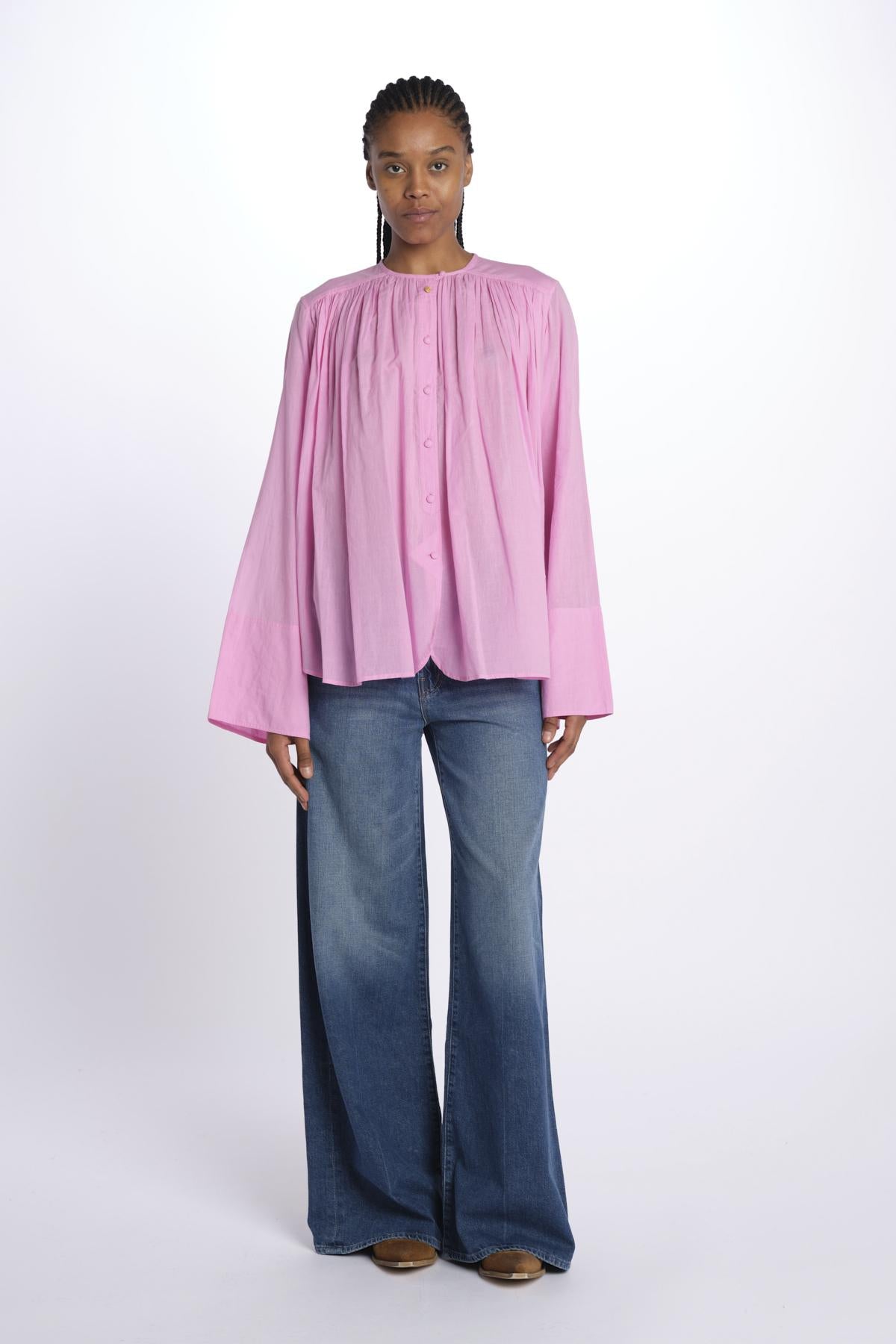 Camicia CIG m/l voile over CIG FLUOPINK laurence bras 