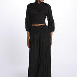 EMILE pantaloni con balze EMILE NOIR laraethnics 