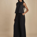 top plisse senza maniche LARISSA 107 BLACK BLACK sea ny 