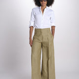 pantalone largo con nervature ORIANA 540 50352 quelledue 