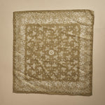 fazzoletto quadrato in voille di cotone con stampa bandana POCKET VERDE massimo alba 