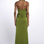 MAISON GROWN abito in satin scollo americano 10112295 8611 halston 