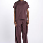 Camicia ILENIA popeline ILENIA IL31 BURGUNDY nine in the morning 