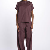 Camicia ILENIA popeline ILENIA IL31 BURGUNDY nine in the morning 