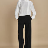 camicia in seta con rouches G0725111 1102 n21 