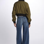 MA202 bomber corto donna EVMA202BE KAKI bombers original 