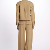 Camicia COLVIN bottoni oro CP3241142 KHAKI veronica beard 