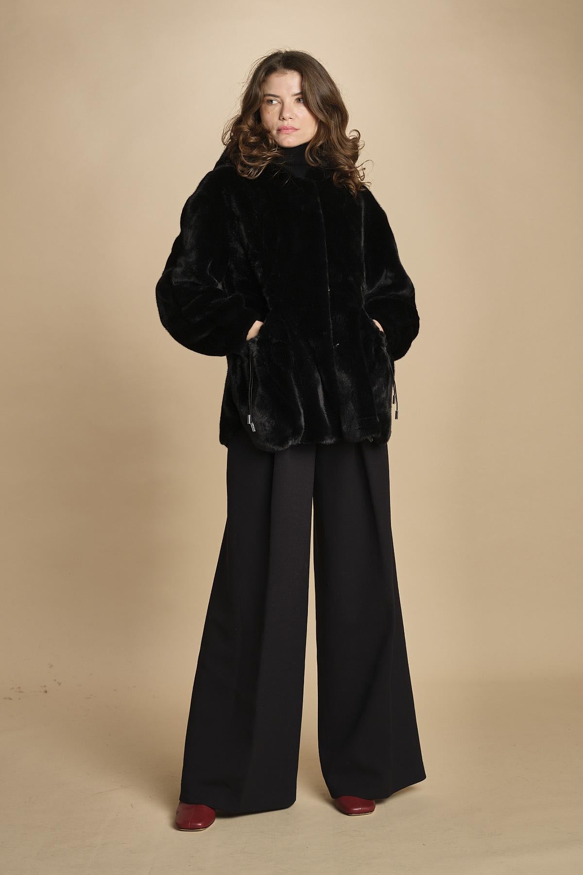 parka ecofur. SELENA NOIR giovanni paris 