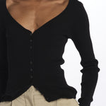 Cardigan GILI costine 5539106 BLACK herskind 