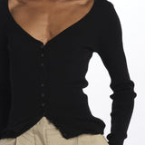 Cardigan GILI costine 5539106 BLACK herskind 
