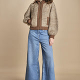 giubbino maglia con zip RABEL MARRON ba&sh 