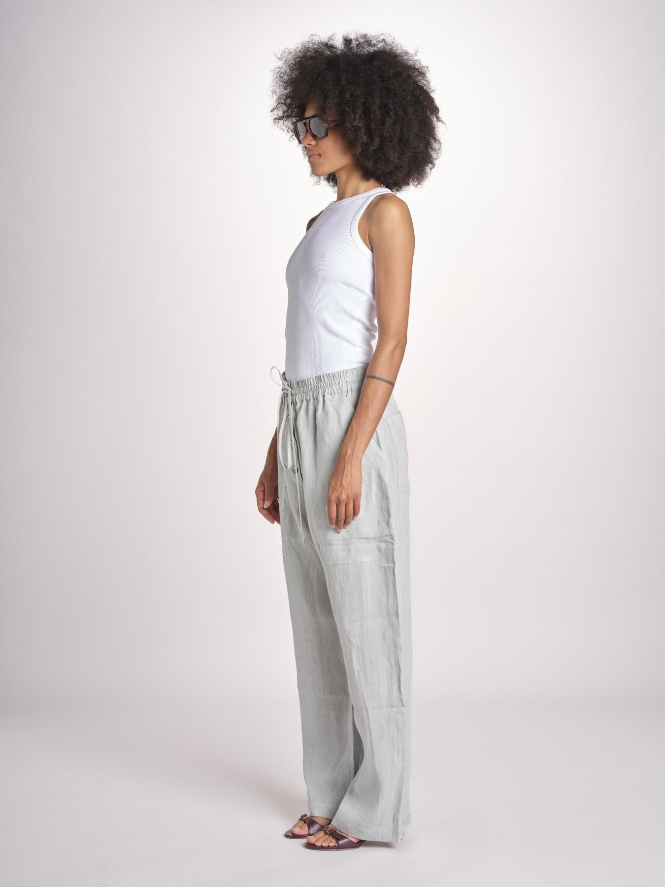 pantalone con bottone ATTIS SNW-1640 SPEARMINT studio nicholson 