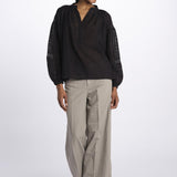 Camicia polo pizzo nervature NIPOA NOIR999 vanessa bruno 