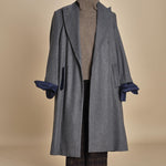 OLLY COAT cappotto doppiopetto in flanella over MJD517_A60003 1002 GREY jejia 