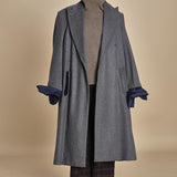 OLLY COAT cappotto doppiopetto in flanella over MJD517_A60003 1002 GREY jejia 