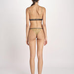 slip in satin CHARLOTTE L25101983 DARK GREEN 782 love stories 