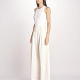 pantalone over con pinces BILLIE 3111 T0162 MILK T0416 the latest 