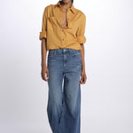 Camicia ANGELO con rouches ANGELO1TEE RUST antik batik 