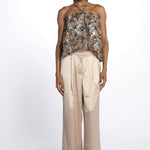 Top paillettes con coulisse T022 M915 n21 