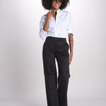 pantalone dritto in cotone MELODY 684 54 115 quelledue 