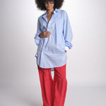 pantalone in seta MOSS MJD244 RED jejia 
