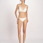 reggiseno triangolo in satin con pizzo LOVE LACE L1001005 OFF WHITE 180 love stories 