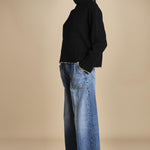 maglia dolcevita over SAMANTHA NERO CAMMELLO tenne' 