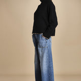 maglia dolcevita over SAMANTHA NERO CAMMELLO tenne' 