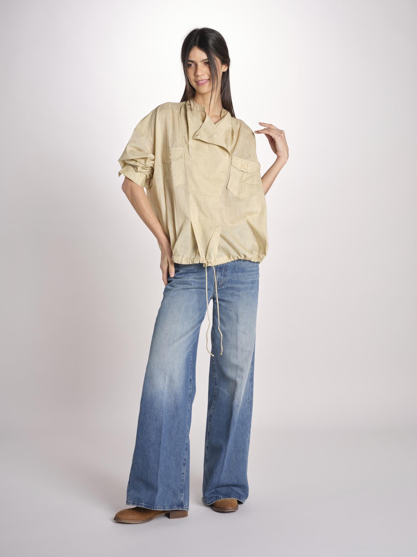 tunica in lino DEMBOW BEIGE mes demoiselles 