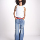 canottiera americana a costine WRIB TANK01 01 WHITE merz b 