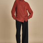 camicia in seta con rouches G0725111 3495 n21 