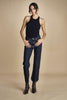 denim skinny cropped