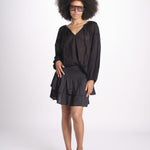 camicia voille nervature ALEXANBLATU NOIR laraethnics 