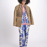 camicia pigiama con stampa a fiori 344132 LUNA BLUE 26067 farm rio 