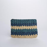 PERLA pochette a righe PERLA AZZURRO camalya 