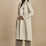 LONDRA2 cappotto doppiopetto panno lana cachemire LONDRA2 MILK massimo alba 