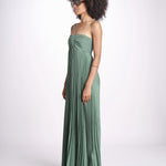 abito lungo plisse WILLOW VERT ba&sh 