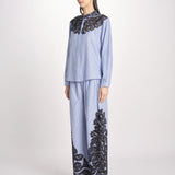 camicia a righe con ricamo 057 MULTI sea ny 