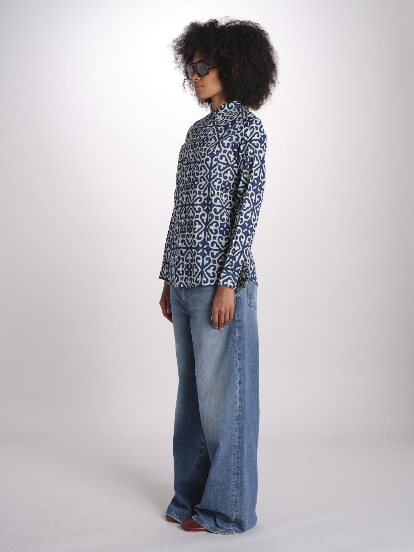 camicia GSPRO-02I NAVY terre rouge 