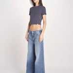 t-shirt costine m/c PARGA 026TS614RM BLU woc 