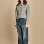 cardigan 1 bottone. CAR0335 GRI3325W soeur 