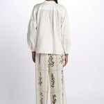 Camicia ILEX lino con fiore 2515111122600 001 weekend maxmara 