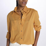 Camicia ANGELO con rouches ANGELO1TEE RUST antik batik 